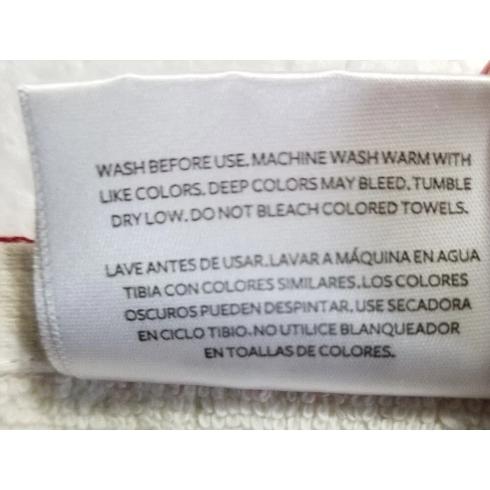 Love Embroidered Hand Towels Set of 2 Beige & Red Floral Accents Better Homes